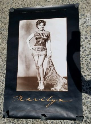 Marilyn Monroe Idaho Potato Sack Dress Poster Rare 1st Edition 1982 Cline 3 