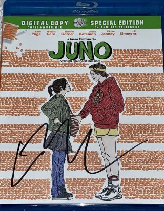 Ellen Page Signed Juno Blue Ray Dvd Cover - Exact Proof