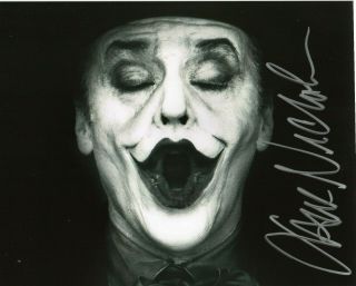 Autographed Jack Nicholson Signed 8 X 10 Photo Really