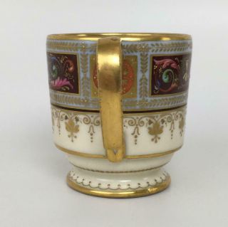 Antique ROYAL VIENNA ACKERMANN FRITZE Beehive Mark Porcelain Oracle Gilt Tea Cup 5
