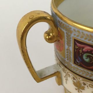 Antique ROYAL VIENNA ACKERMANN FRITZE Beehive Mark Porcelain Oracle Gilt Tea Cup 8