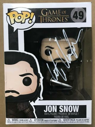 Kit Harington Autographed Signed Game Of Thrones Jon Snow 49 Funko Pop