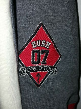 2007 Rush Snakes & Arrows Concert Tour Baseball Jersey Shirt Size XLarge 4