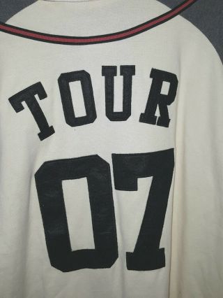 2007 Rush Snakes & Arrows Concert Tour Baseball Jersey Shirt Size XLarge 6