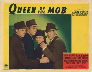 Queen Of The Mob (1940) Tough Mob Boss Mom With Her Three Gangster Sons 11x14