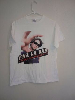 Mens Size Medium 2004 Viva La Bam Yes Im Insane T Shirt