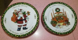 International Christmas Story - 8 Salad Plates - Susan Winget Series 1 & 2