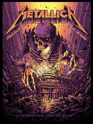 Metallica Twickenham Poster 20/06/2019 Xxx/450