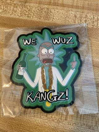 Rick And Morty Morale Patch Decal Hook And Loop Back
