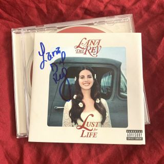Lana Del Rey Signed Lust For Life Cd In Person Autograph