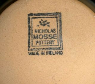 2 - Piece NICHOLAS MOSSE Pottery Christmas Reindeer PITCHER and BOWL Set (Ireland) 8