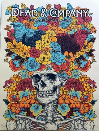 Dead And Company Limited Print 2018 Tour Poster Signed And Numbered
