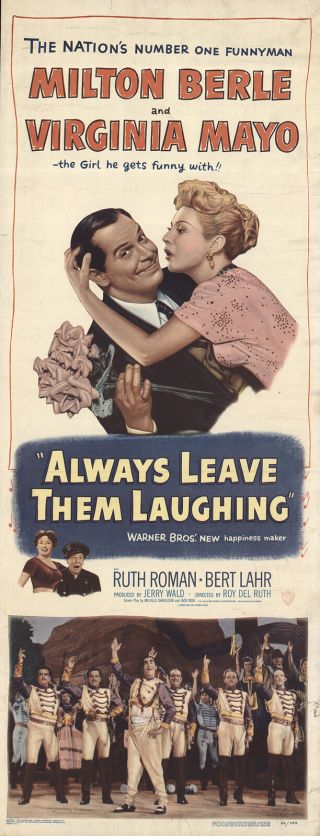 Always Leave Them Laughing 1949 14x36 Orig Movie Poster Fff - 55671 Ruth Roman