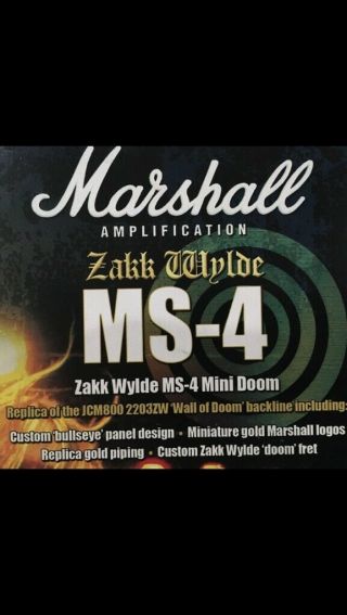 Zakk Wylde Ms - 4 Mini Doom In The Box