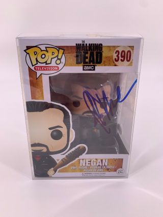 Autographed/signed Jeffrey Dean Morgan Negan Funko Pop 390 The Walking Dead Jsa