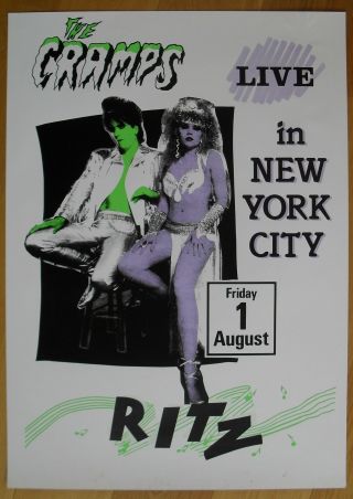 The Cramps Vintage Poster Ritz York