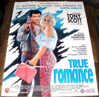 True Romance Christian Slater Patricia Arquette Tony Scott Large French Poster