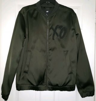 The Weeknd H&m Spring Icons Olive Green Bomber Jacket Rare Size: Medium