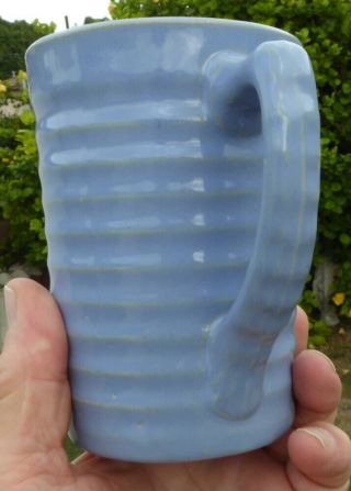 RARE Vintage Bauer Pottery Ring Ware BEER MUG Or STEIN In Delph Blue 6