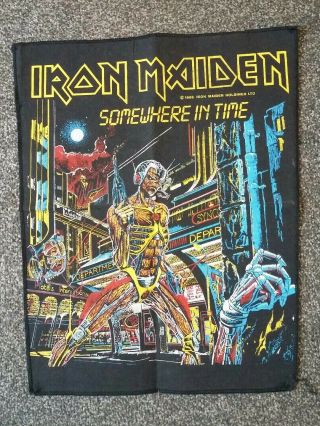 Iron Maiden Somewhere In Time Backpatch Nr 1986