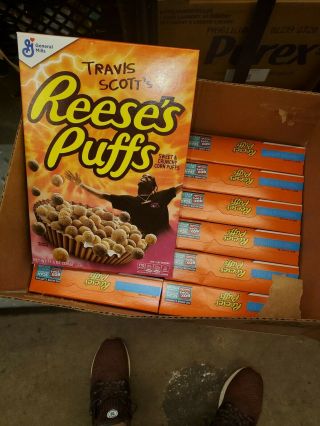 Limited Travis Scott X Reeses Puffs Cereal - Look Mom I Can Fly - 1 FULL case 12 2