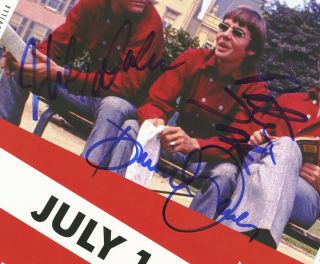 The Monkees autographed gig poster Davy Jones,  Micky Dolenz,  Peter Tork 4