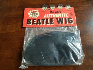 Vintage Authentic Beatles Wig - - Made In Usa - Lowell Toy Mfg Corp