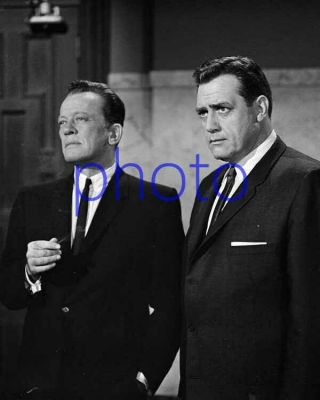 Perry Mason 100,  Raymond Burr,  William Talman,  8x10 Photo