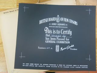 British Bbfc Film Certification Card Wonderful Life 1964 Cliff Richard Musical