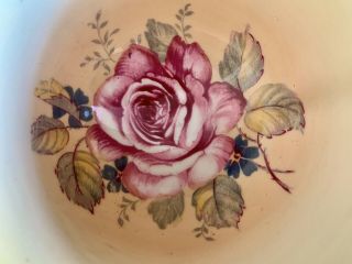 Paragon Double Warrant Tea Cup and Saucer Set Floating Cabbage Rose,  Handpainted 4