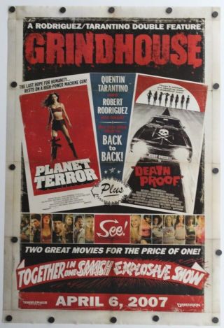 Grindhouse 2007 Double Sided Movie Poster 27 " X 40 "