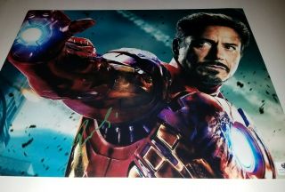 Robert Downey Jr Iron Man Avengers Signed 11x14 Global Psa Photo Autograph
