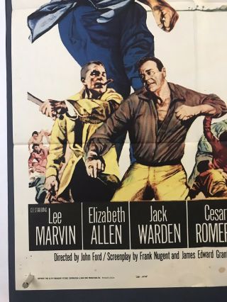 DONOVANS REEF Movie Poster (VG) One Sheet 1963 John Wayne Lee Marvin 3935 5