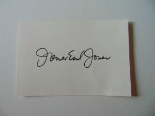 " Claudine " James Earl Jones Hand Signed 4x6 Card Autograph World