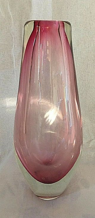 Huge Murano Mid Century Art Glass Tear Drop Vase Luigi Onesto 4kg