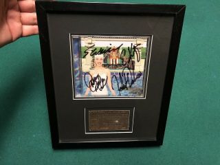 Rare 1996 Stone Temple Pilots Tiny Music Cd Signed S.  Weiland & Band Framed