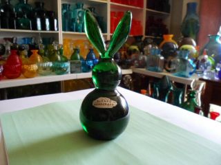Blenko Paperweight Htf Rabbit In Green