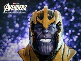 Thanos Bust Head Movie Popcorn Bucket Tub 100 Oz Fr Thailand Avengers Endgame