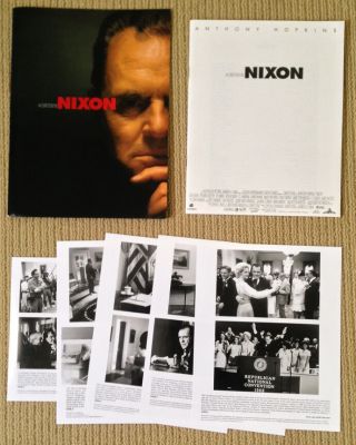 Nixon Anthony Hopkins Presskit Oliver Stone Photos Set Stills Slides Joan Allen