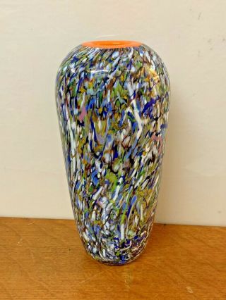 Vintage Kosta Boda Signed Art Glass Vase