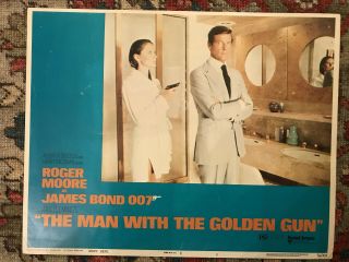 The Man With The Golden Gun 1974 United Artists 11x14 " James Bond Roger Moore