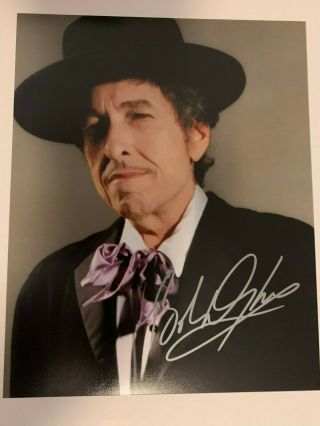 Bob Dylan Signed Photograph With Certificate Of Authenticity
