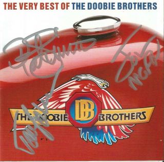 Doobie Brothers Autographed The Very Best Of 2 Cd 