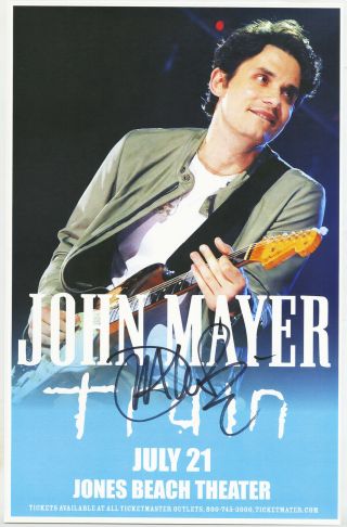 John Mayer Autographed Concert Poster 2010