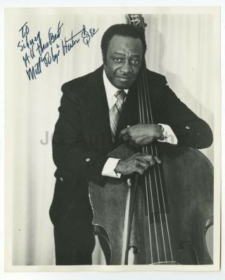 Milt Hinton - American Jazz Bass Player - Signed 8x10 Photograph