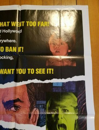 SILENT NIGHT DEADLY NIGHT 1985 27x41 1 - sheet movie poster BANNED Aquarius style 2