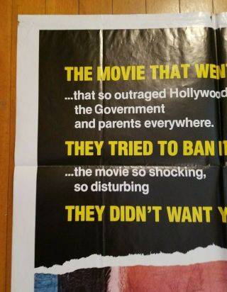SILENT NIGHT DEADLY NIGHT 1985 27x41 1 - sheet movie poster BANNED Aquarius style 3