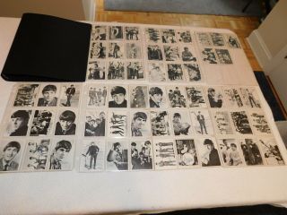 1964 Topps Beatles Trading Card Set B&w Series 1,  60 Cards