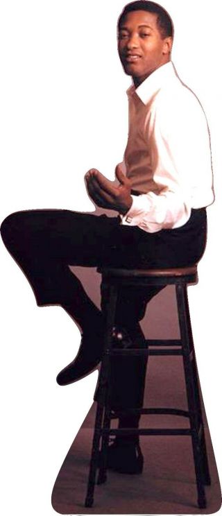 Sam Cooke - Sits On Stool - Life Size 70 " Tall Cardboard Cutout Standee