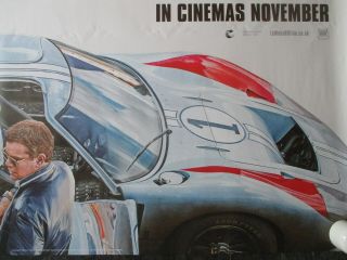 LE MANS 66 UK MOVIE POSTER QUAD DOUBLE - SIDED 2019 CINEMA POSTER RARE 4